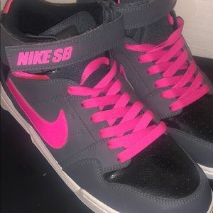 Gray and HOT Pink NIKE Shoes